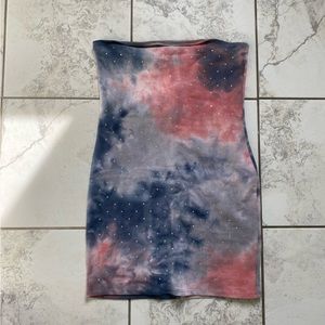 Honey Punch • Strapless Mini Dress with Bling